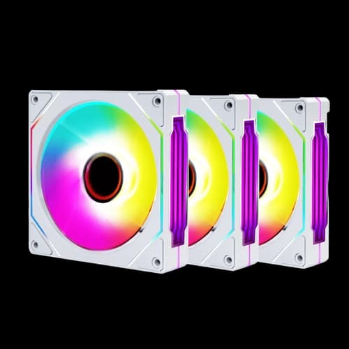 KIT FAN COOLER R5 3X FANS AURORA WHITE FORWARD