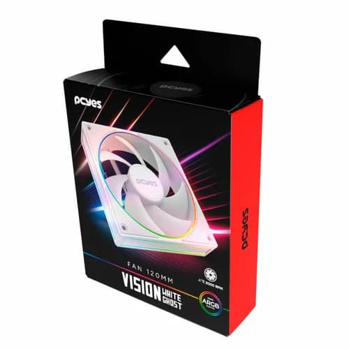 FAN COOLER PCYES P/ GABINETE VISION WHITE GHOST 120MM PCYES - FVWG120