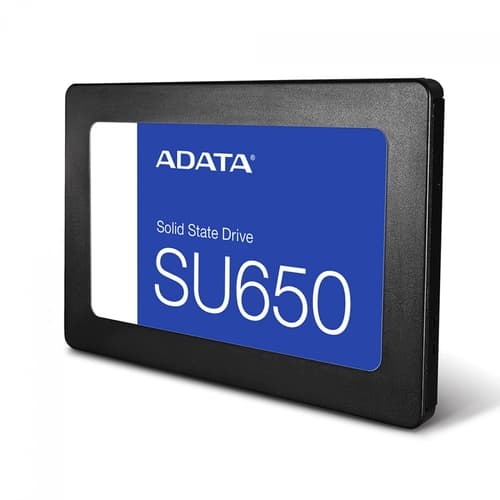 SSD 960GB ADATA SU650, SATA III, LEITURA 520MB/S E GRAVAÇÃO 450MB/S