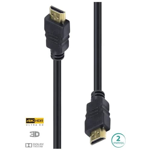CABO HDMI M X HDMI 2 METROS 4K H20-2