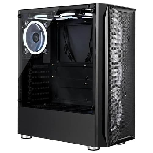 GABINETE GAMER RISE MODE Z3 LATERAL E FRONTAL E VIDRO TEMPERADO SEM FAN RM-Z03-03-FB